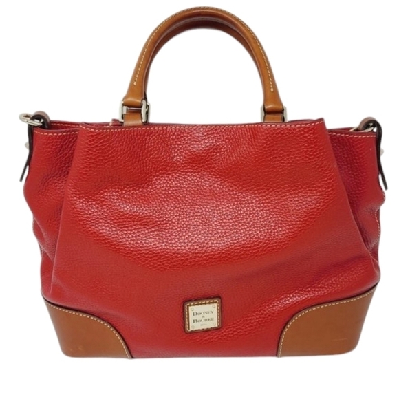 Dooney & Bourke | Women's Vintage Red Pebble Grain Brenna Bag (One Size) - Picture 1 of 16